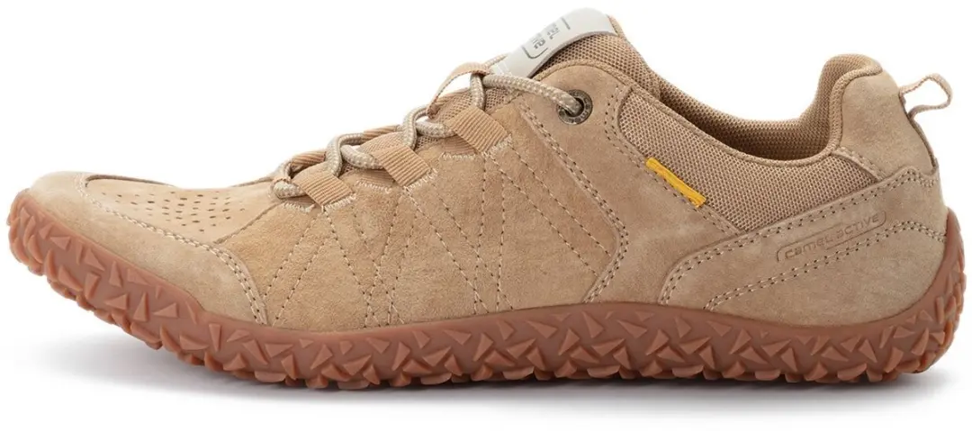 camel active Sneakers van nubuckleer en textiel