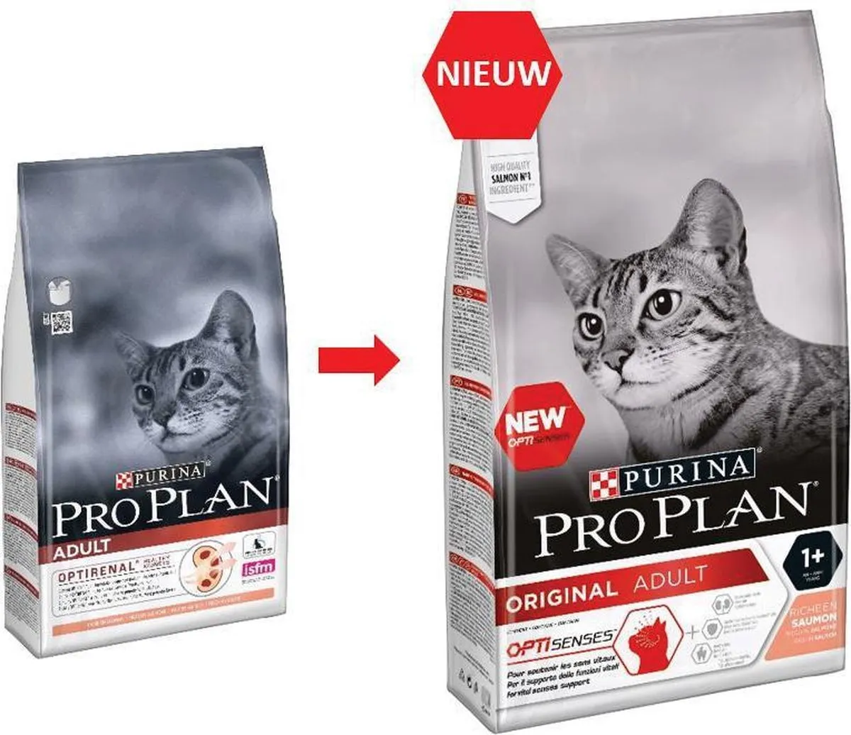 Pro Plan Adult - Rijk aan Zalm - Kattenvoer - 3 kg