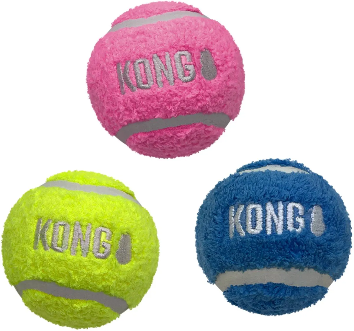 KONG Sport Softies Balls Hondenspeelgoed - Assorti 3 Stuks