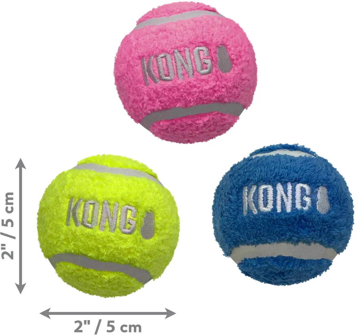 KONG Sport Softies Balls Hondenspeelgoed - Assorti 3 Stuks