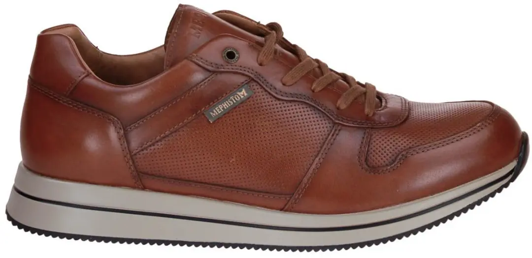 Mephisto Gerome Nette Veterschoenen - Cognac - afbeelding 2 van 3