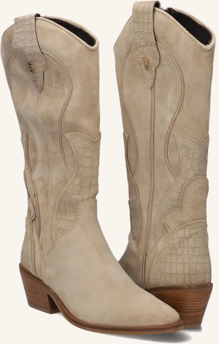 Haboob Lplexxhm Laarzen - Suède - Beige - Maat 39 - afbeelding 4 van 6