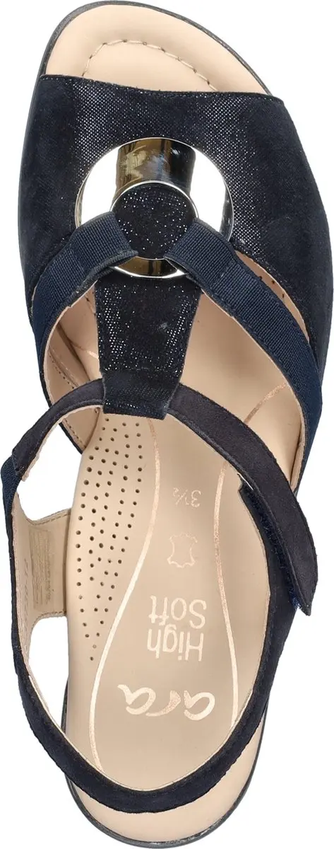 Ara Lugano Dames Sandalen - Donkerblauw - Maat 37 - afbeelding 4 van 6