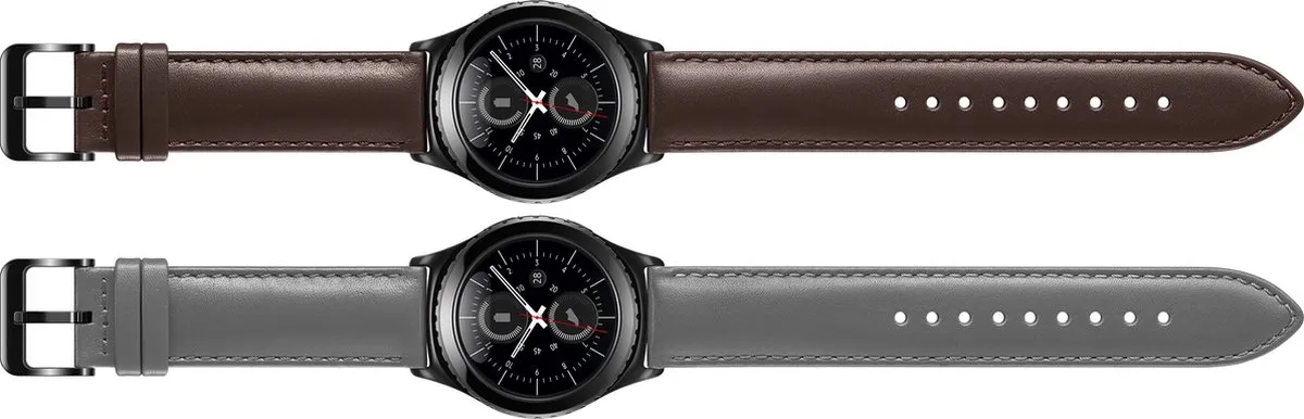 Samsung Leren Bandje Gear S2 Classic - Grijs