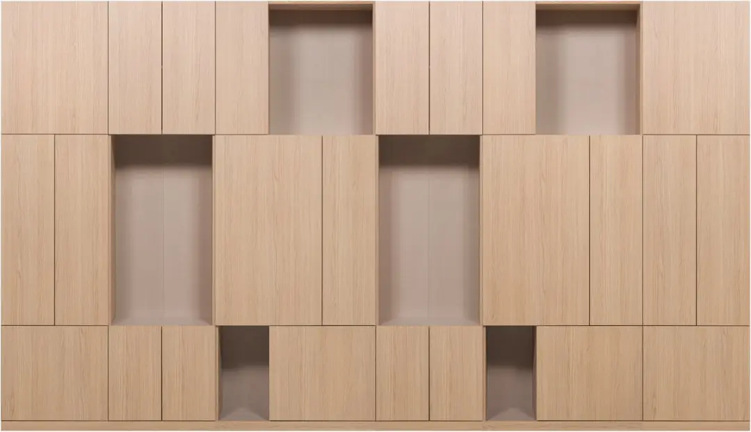 WOOOD Build Wandkast Combinatie 376cm - Naturel - afbeelding 2 van 2