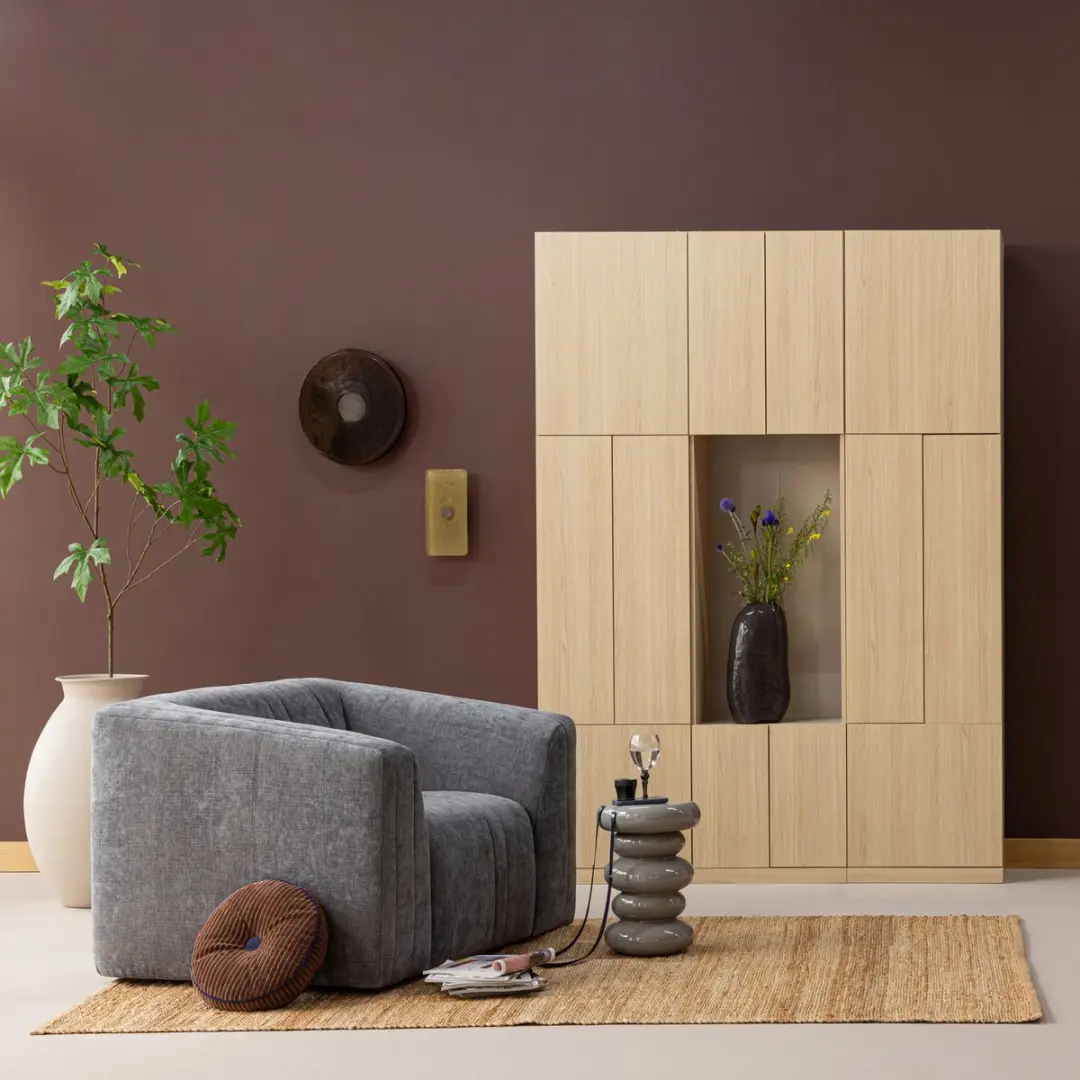 WOOOD Build Wandkast Combinatie 162 cm - Naturel - afbeelding 2 van 3