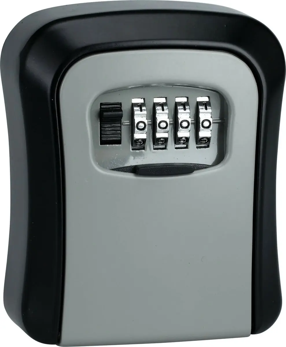 Sleutelkluis met cijferslot 12x9x4cm - Zwart - afbeelding 4 van 6