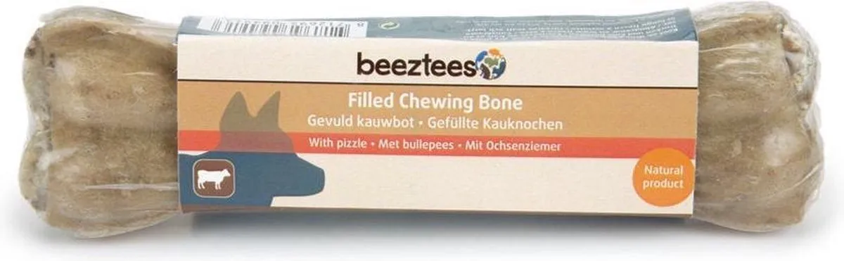 Beeztees Gevuld Kauwbot met Bullepees