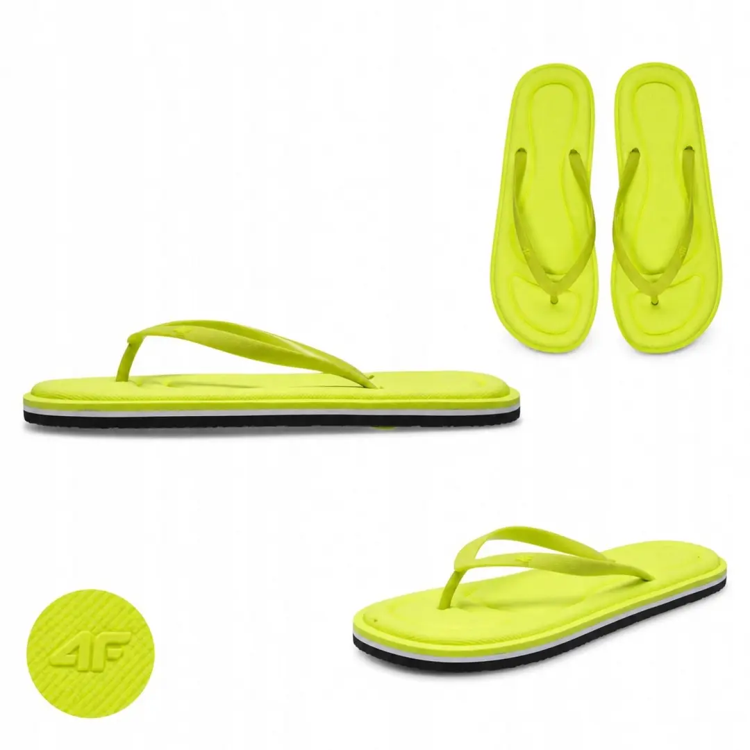 Dames Teenslippers 4F Zwembad Zomer Strand Groen Maat 37