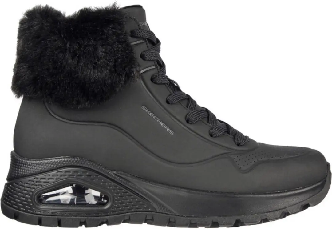 Skechers Uno Rugged Dames Sneakers 167274-bbk - Kleur Zwart - Maat 37.5 - afbeelding 2 van 6
