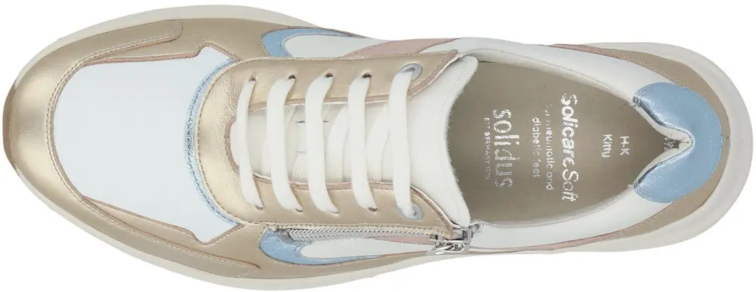 Solidus Kitty 501 Dames Sneakers - Beige - 42.5 - afbeelding 3 van 5