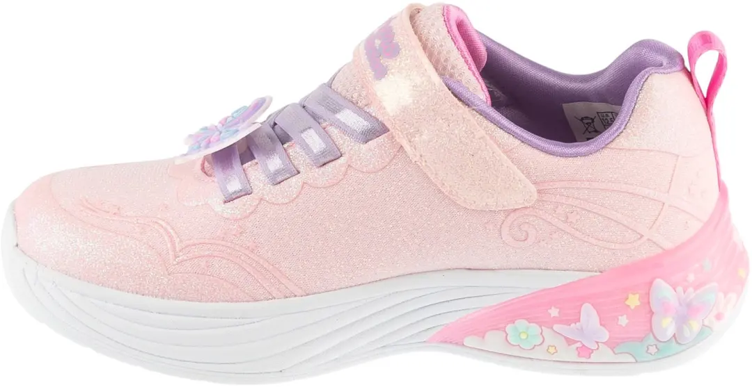Skechers S-Lights Butterfly Bliss Sneakers - Roze - afbeelding 2 van 5