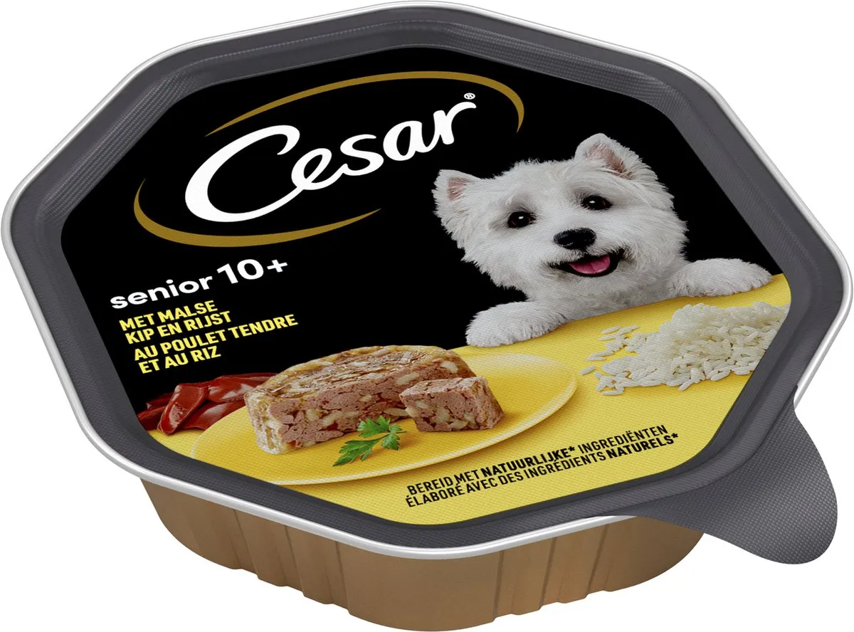 César Senior Hondenvoer Kip & Rijst 14x150g