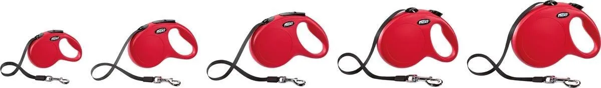 Flexi New Classic Tape Hondenriem - Rood - 8m