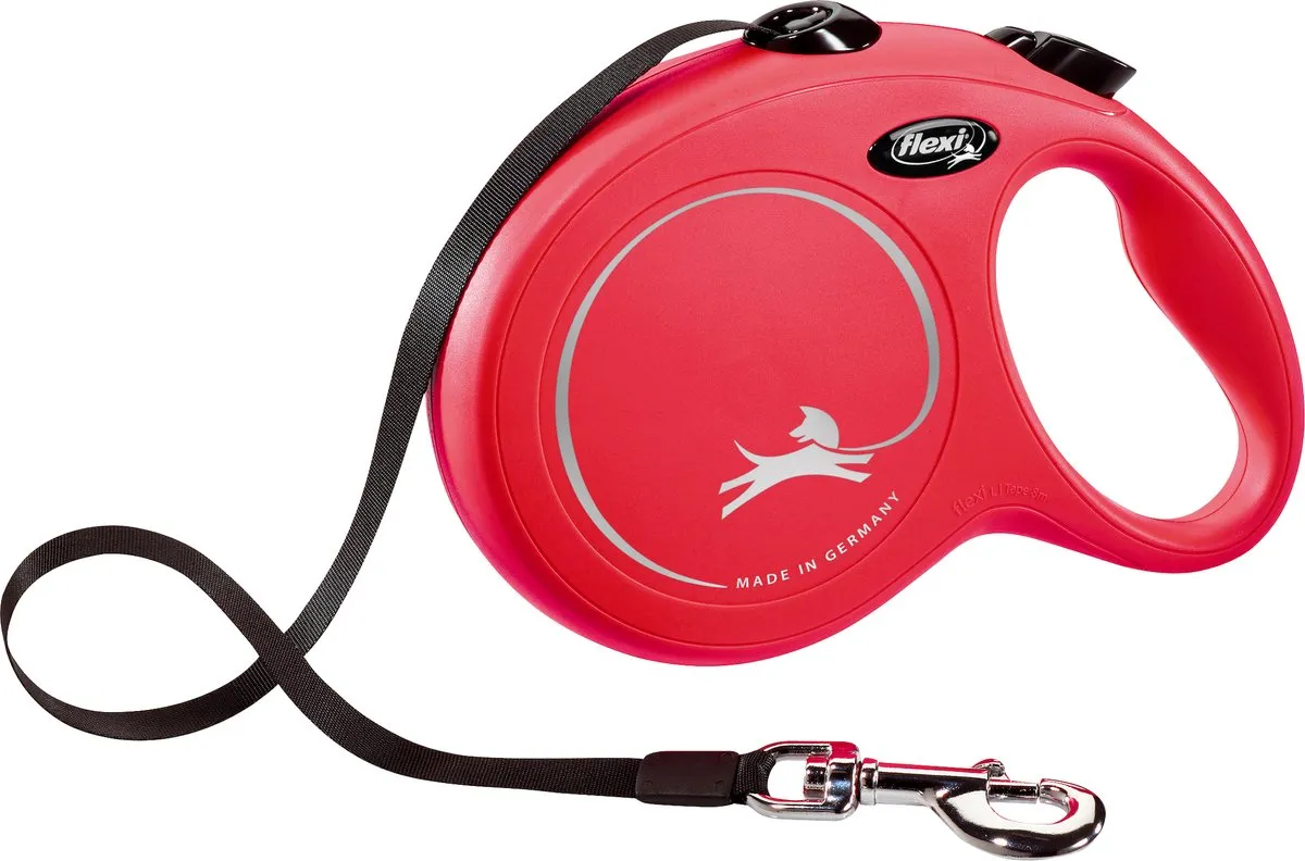 Flexi New Classic Tape Hondenriem - Rood - 8m