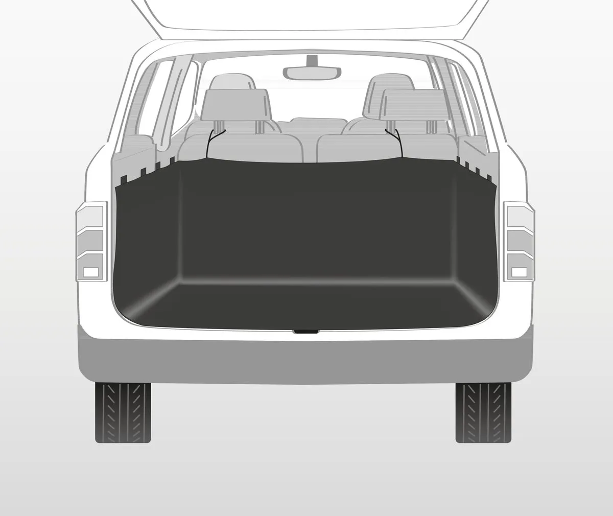 Trixie Auto Hondendeken Kofferbak 230x170cm - Zwart - afbeelding 6 van 6