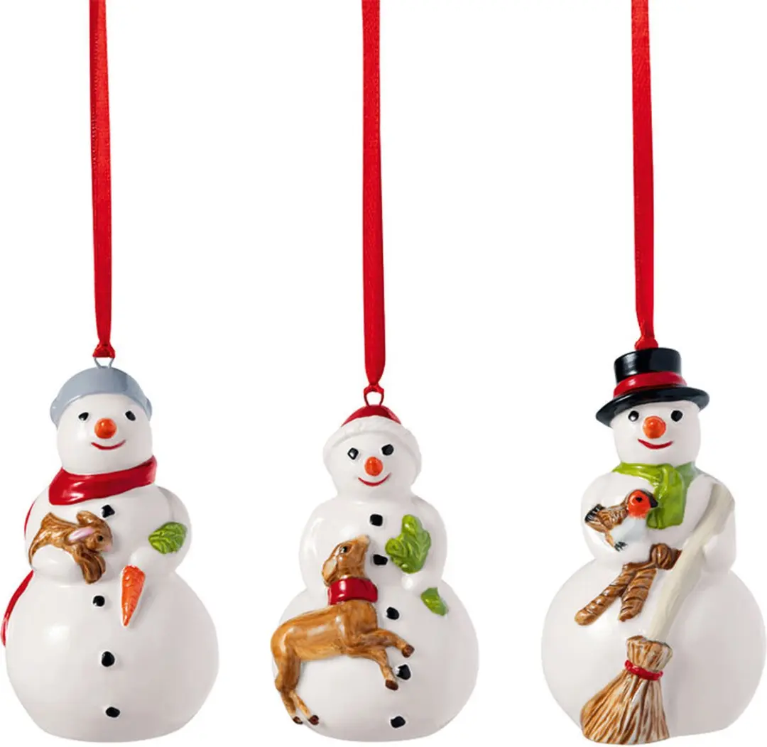 Villeroy & Boch Nostalgic Ornaments Sneeuwman - 3 Stuks - Gekleurd - afbeelding 5 van 6