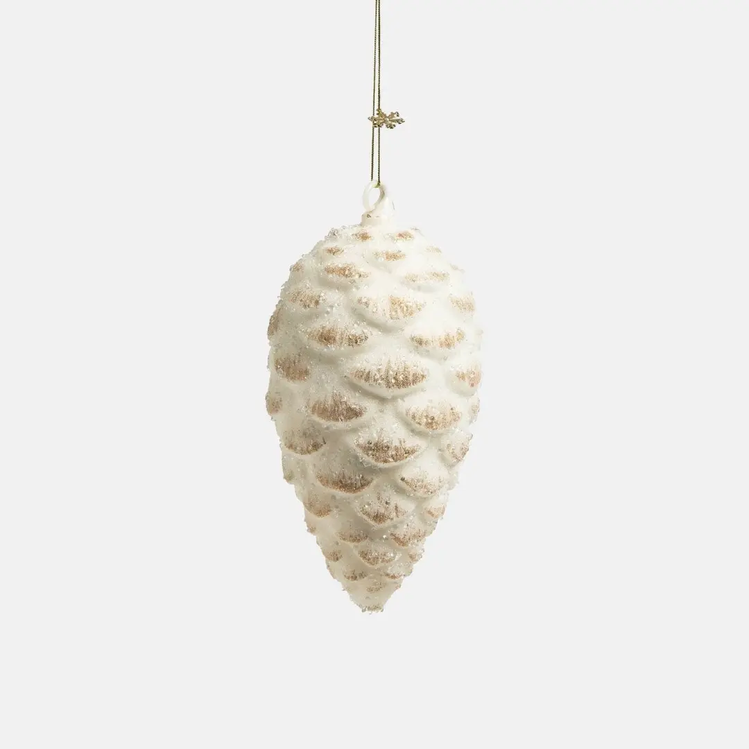 Loberon Salles Hanger Set van 3 - Wit/Goudkleurig - afbeelding 6 van 6