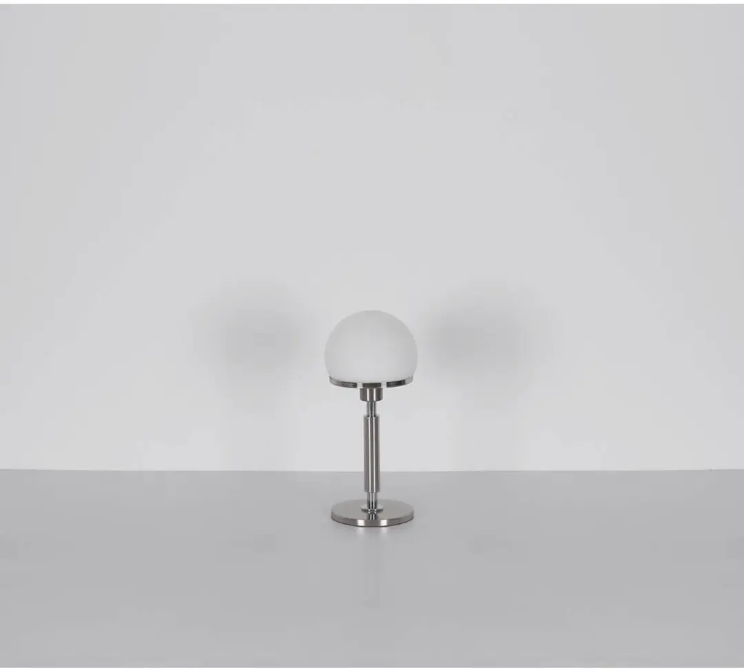 Globo Haku Tafellamp 21954C - E27 - Chroom met Wit Glas - afbeelding 4 van 6
