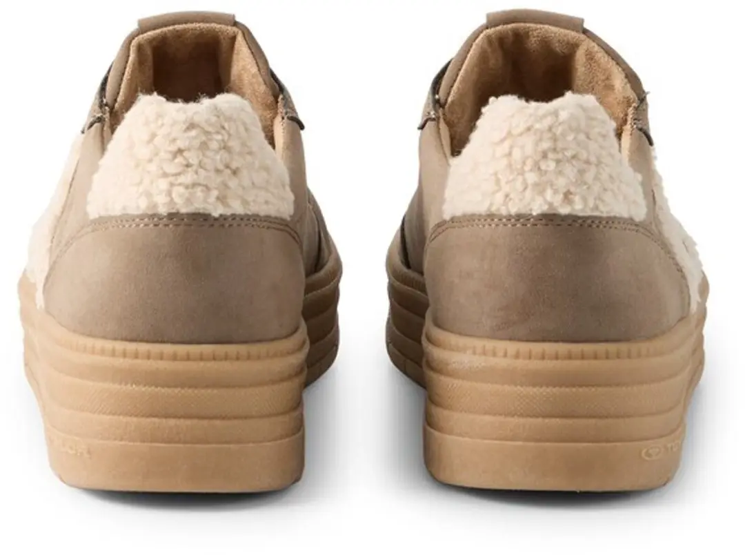 Tom Tailor Annabella Sneakers met Plateauzool - Mud - afbeelding 4 van 5