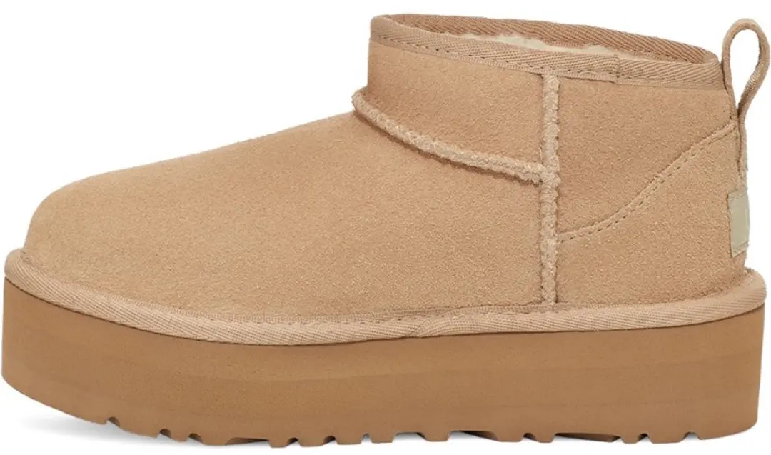 UGG Kids Ultramini Platform Laarzen - Sand - Maat 38 - afbeelding 4 van 5