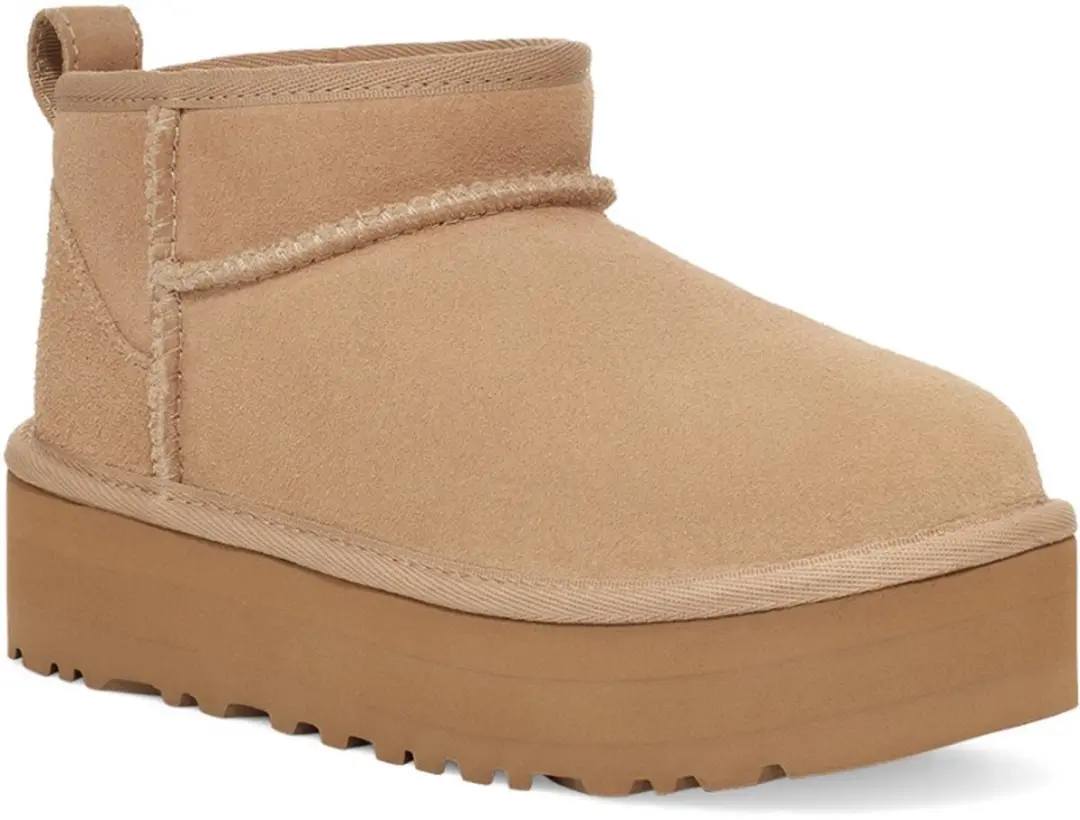 UGG Kids Ultramini Platform Laarzen - Sand - Maat 38 - afbeelding 2 van 5