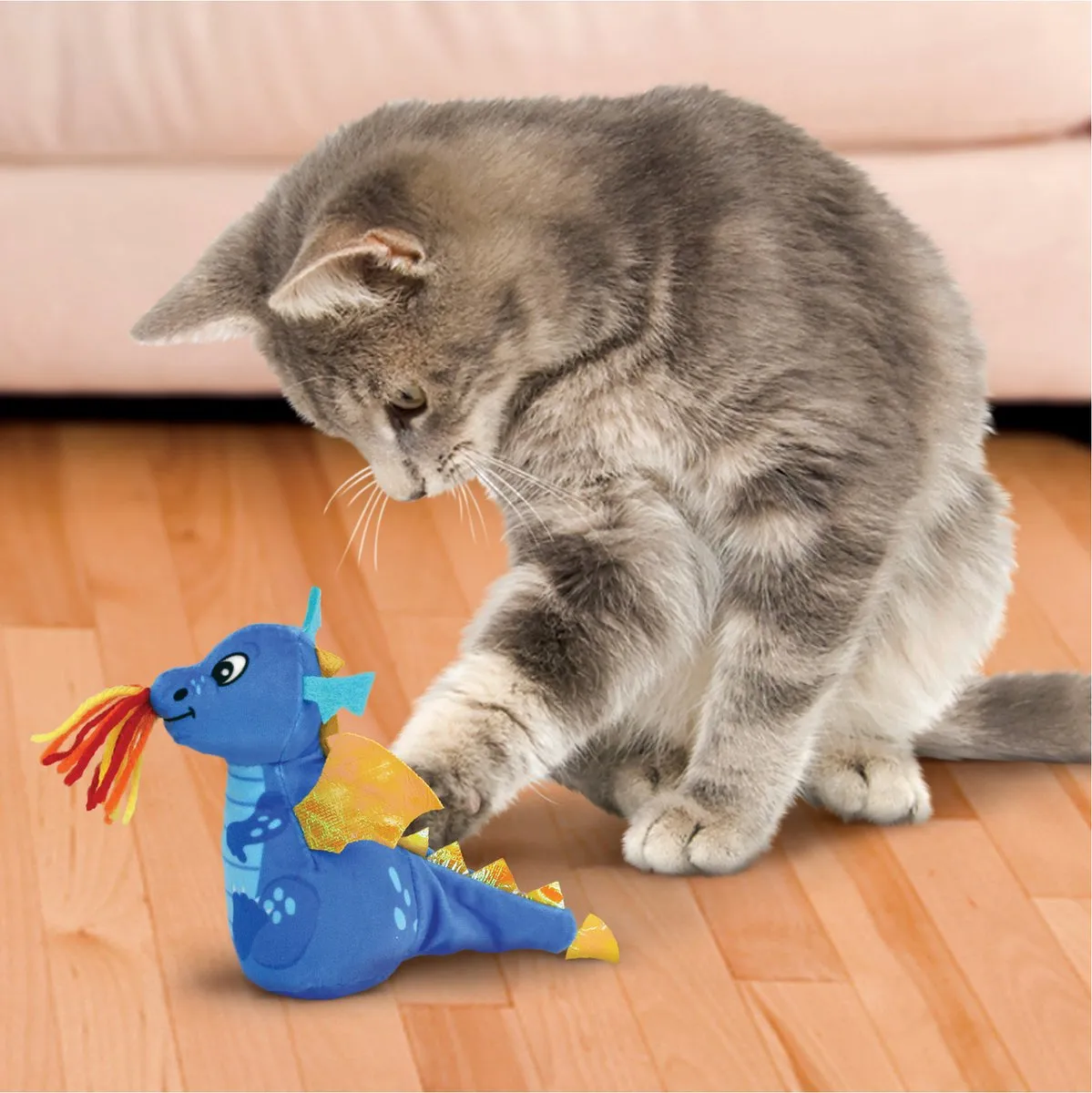 KONG Enchanted Dragon Katten Speelgoed - Blauw