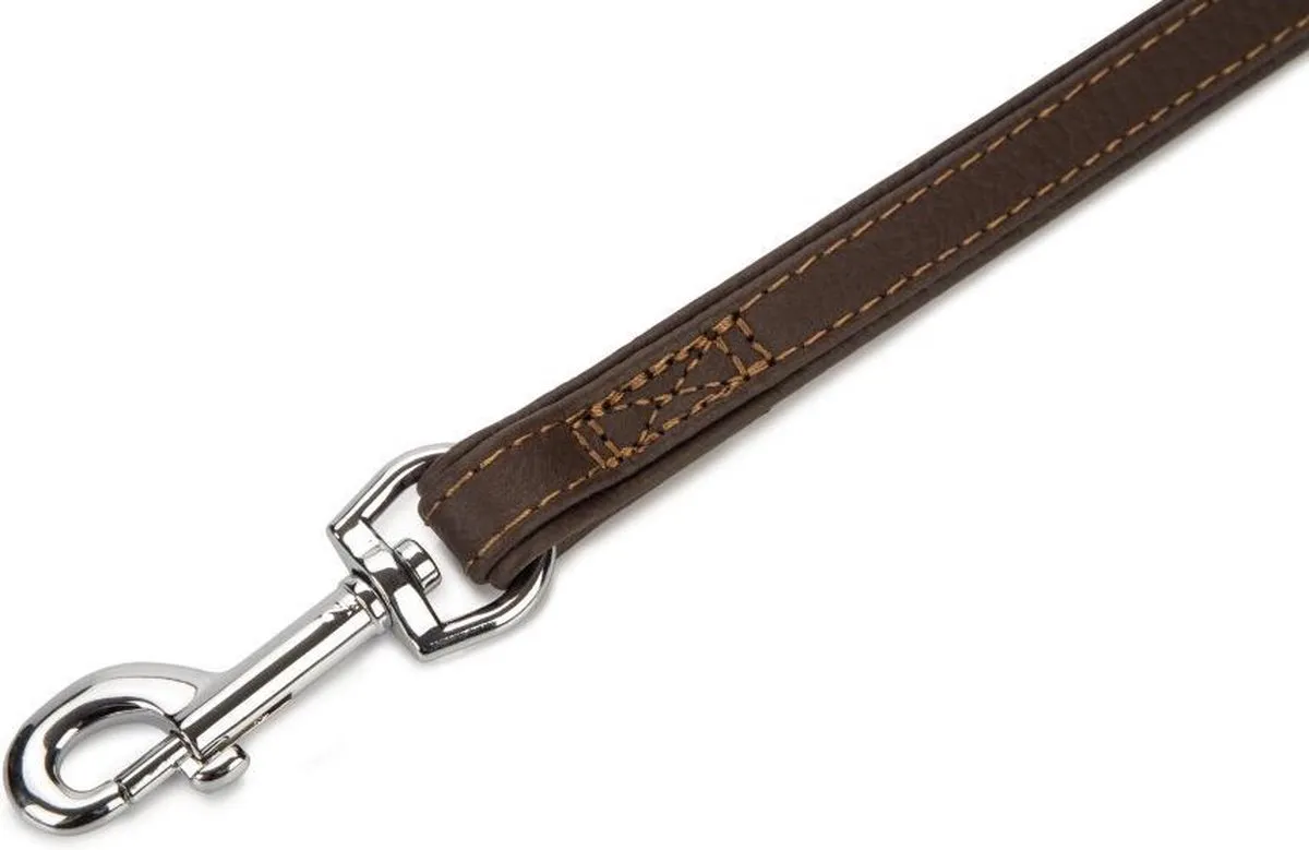 Beeztees Vintage Hondenriem - Bruin Leder - 100cm x 18mm