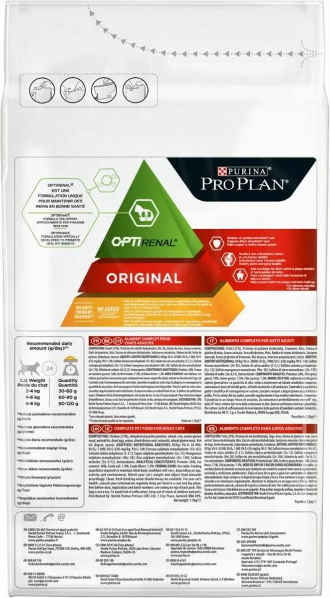Pro Plan Adult Kat Renal Plus Kip 1.5kg - 6 Stuks - afbeelding 4 van 5