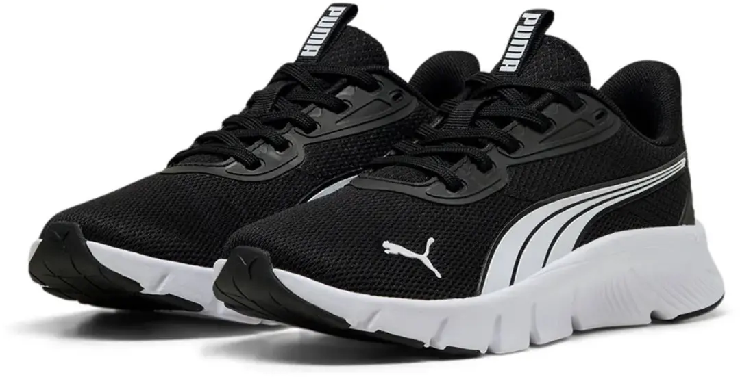 PUMA FlexFocus Lite Hardloopschoenen Junior - Zwart/Wit - afbeelding 2 van 6