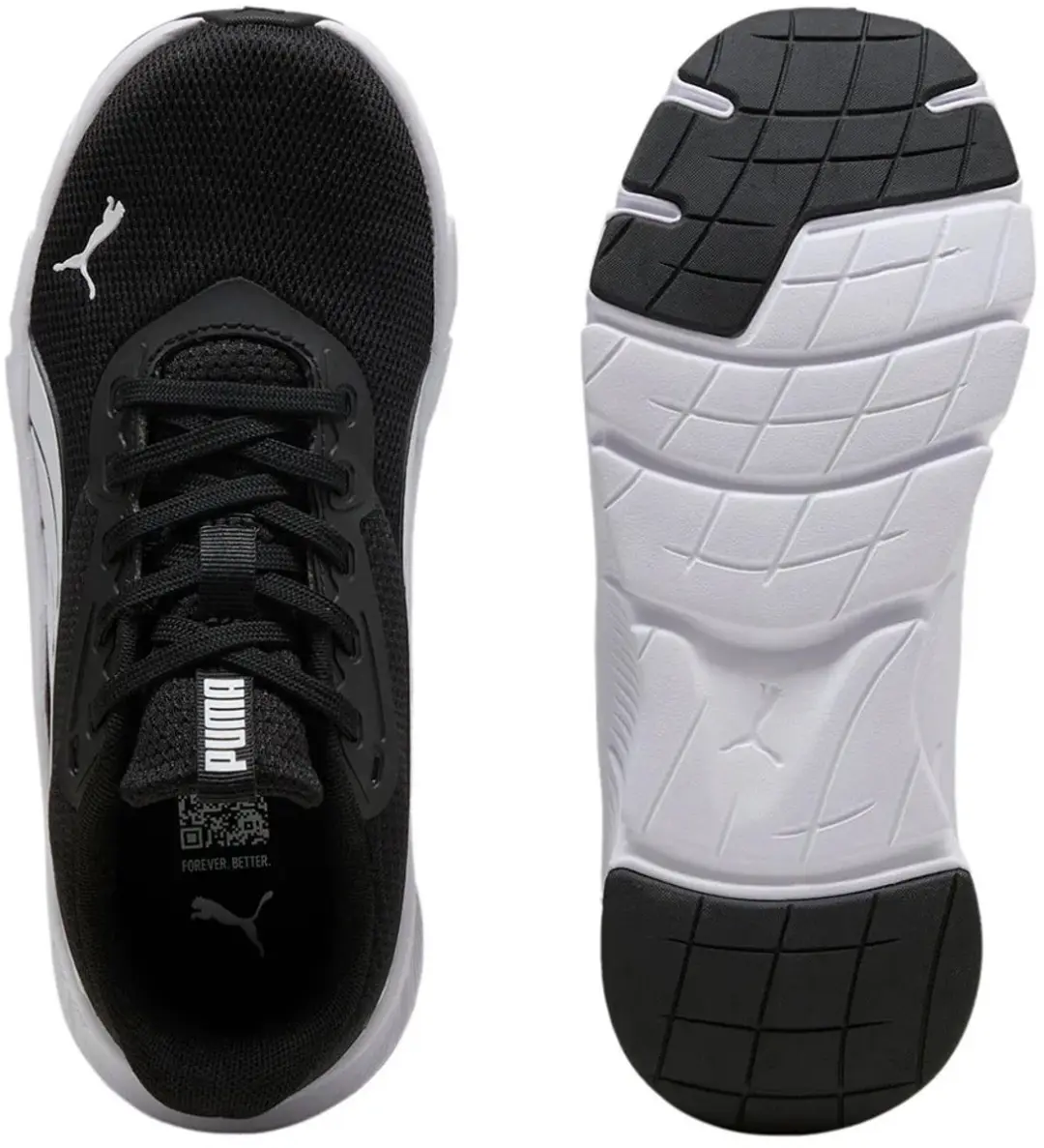 PUMA FlexFocus Lite Hardloopschoenen Junior - Zwart/Wit - afbeelding 3 van 6