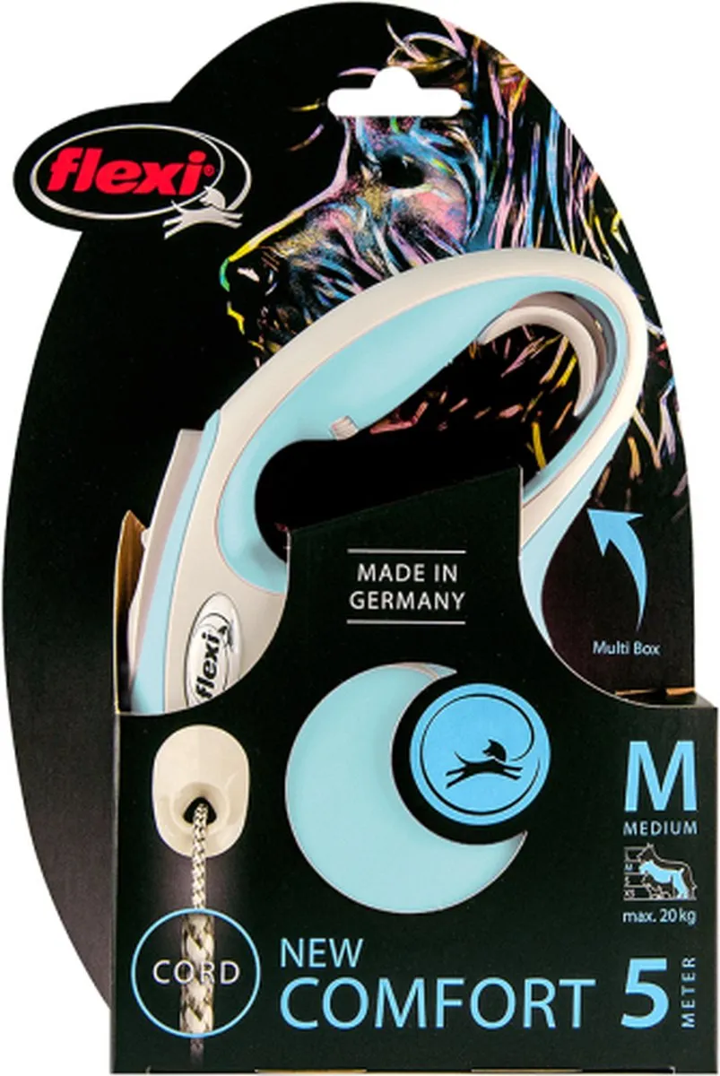 Flexi Rollijn New Comfort Cord - Lichtblauw XS