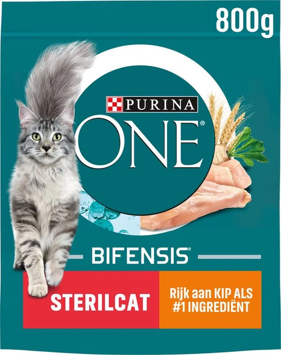 3x Purina ONE Sterilcat - Kattenvoer Droogvoer - Kip- 800g