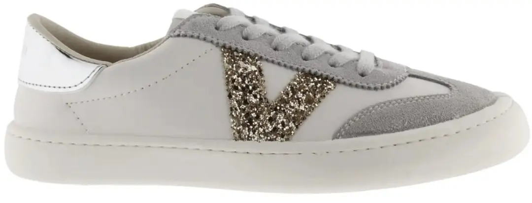 Dames sneakers met leerlook en print Victoria Olmo Barefoot