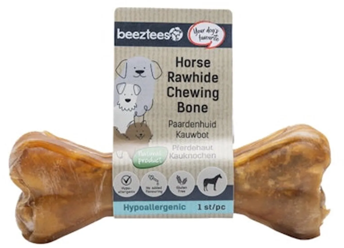 Beeztees Paardenhuid Kauwbot 12cm