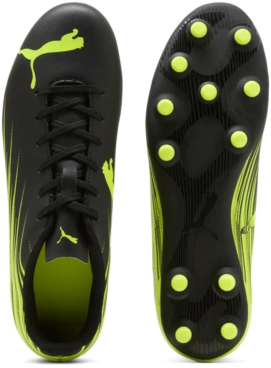 PUMA Attacanto II FG/AG Voetbalschoenen - Zwart/Groen - afbeelding 5 van 6