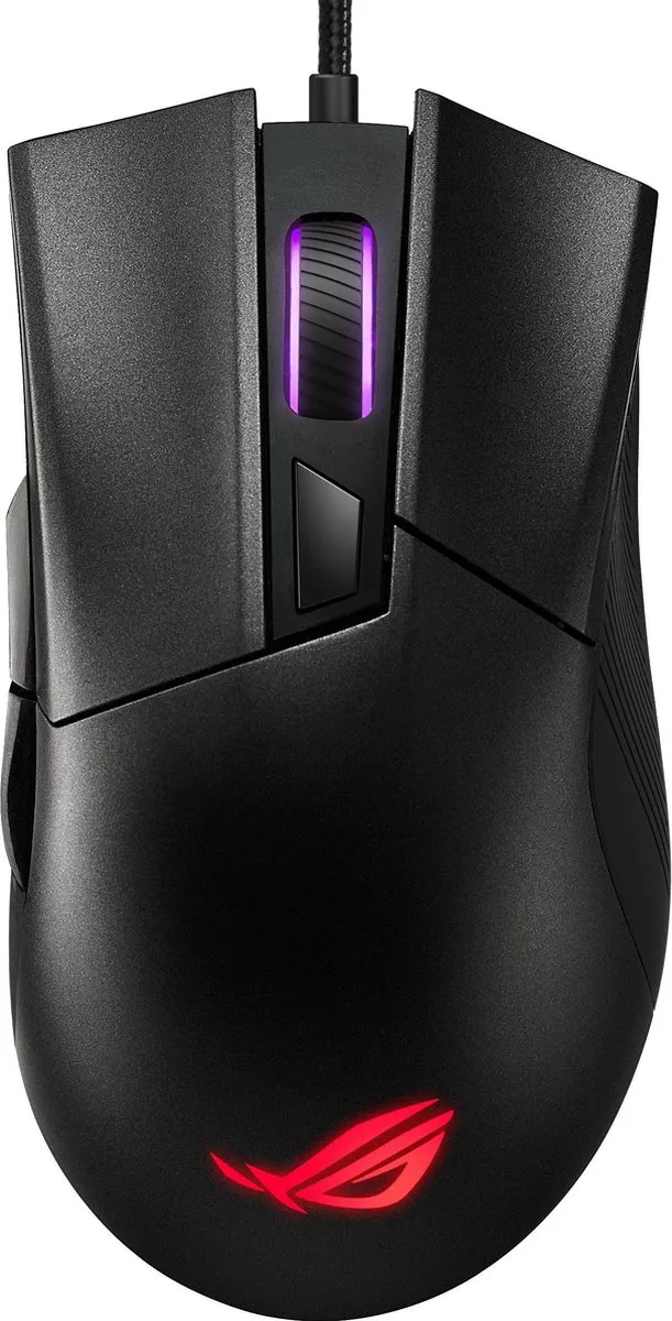ASUS ROG Gladius II Core 90MP01D0-B0UA00 Muis - 6 Knoppen - Zwart