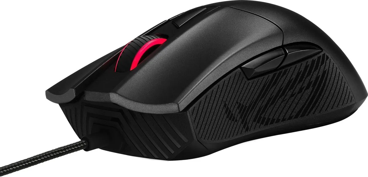 ASUS ROG Gladius II Core 90MP01D0-B0UA00 Muis - 6 Knoppen - Zwart