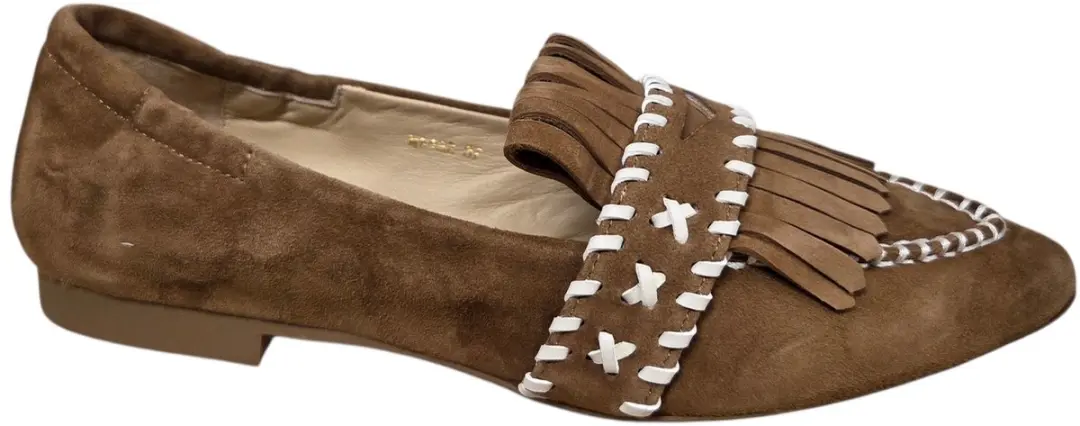 Maripe MA152 Combi Cognac Ivory Loafers