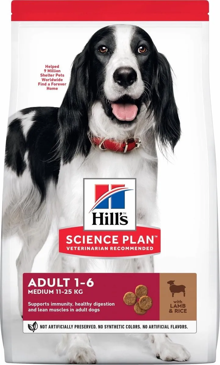 Hill's Canine Adult Medium Lam&Rijst Hondenvoer 2.5kg