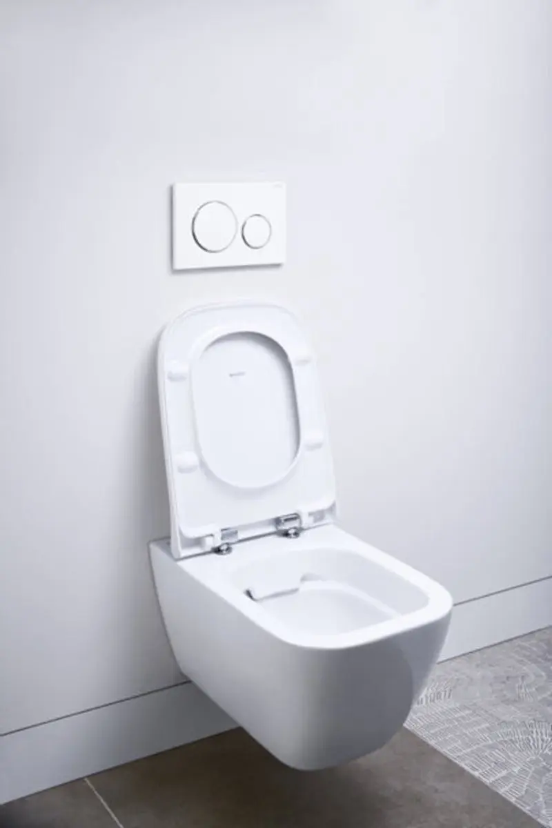 Geberit Smyle Square closetzitting met deksel topfix wit 500238011