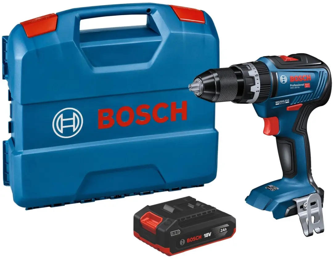 Bosch GSB 18V-55 Professional accu-slagboormachine 18 V 55 Nm borstelloos + 1x a