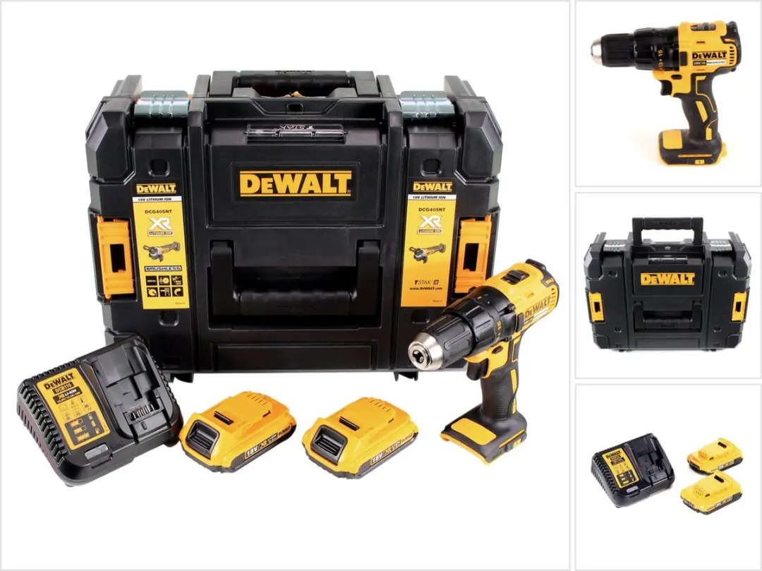 DeWalt DCD 777 D2 accuboormachine 18 V 65 Nm + 2x accu’s 2,0 Ah + oplader