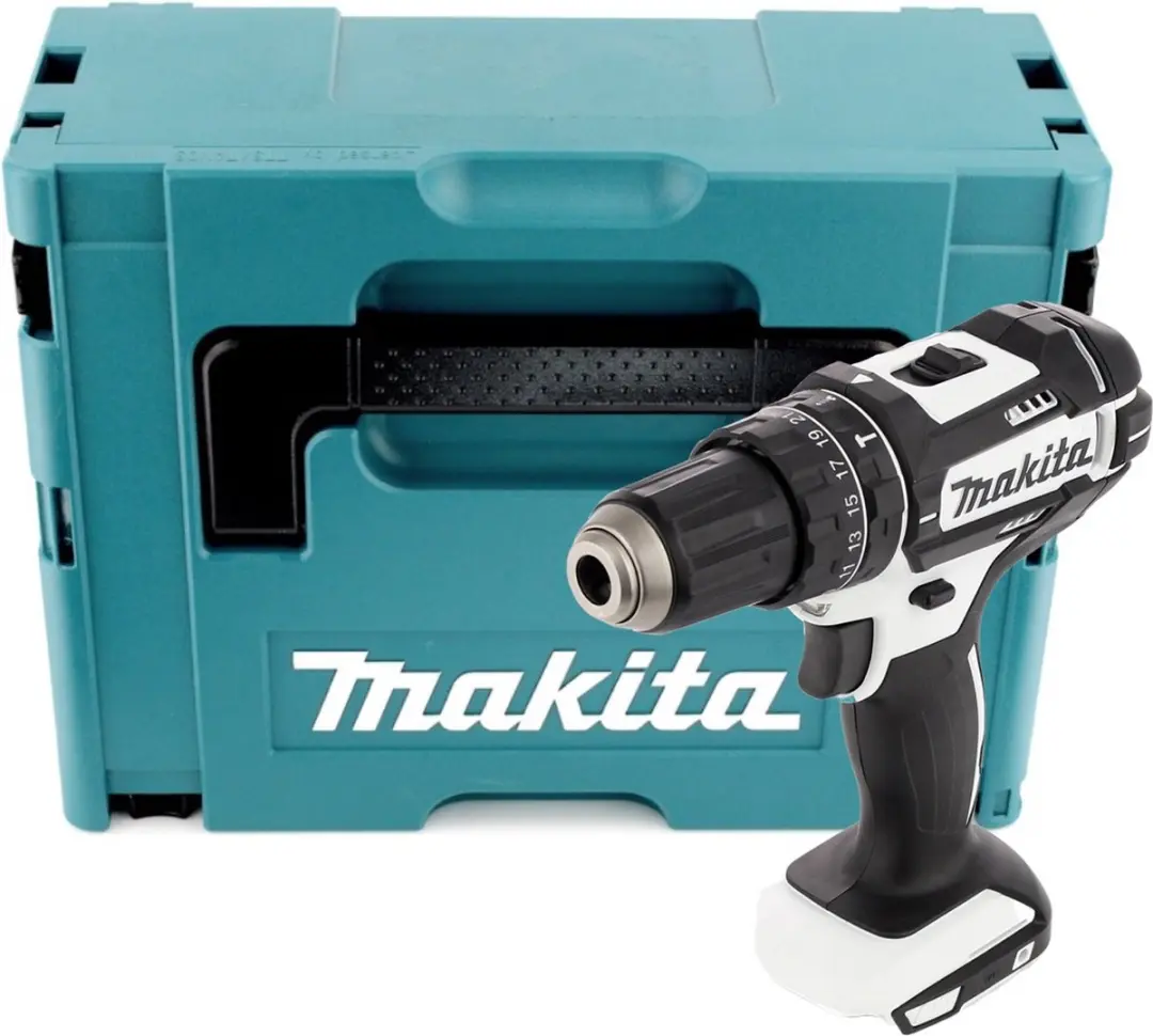 Makita DHP482ZJW Accu-Klopboormachine 18V 62Nm - Wit - afbeelding 3 van 5