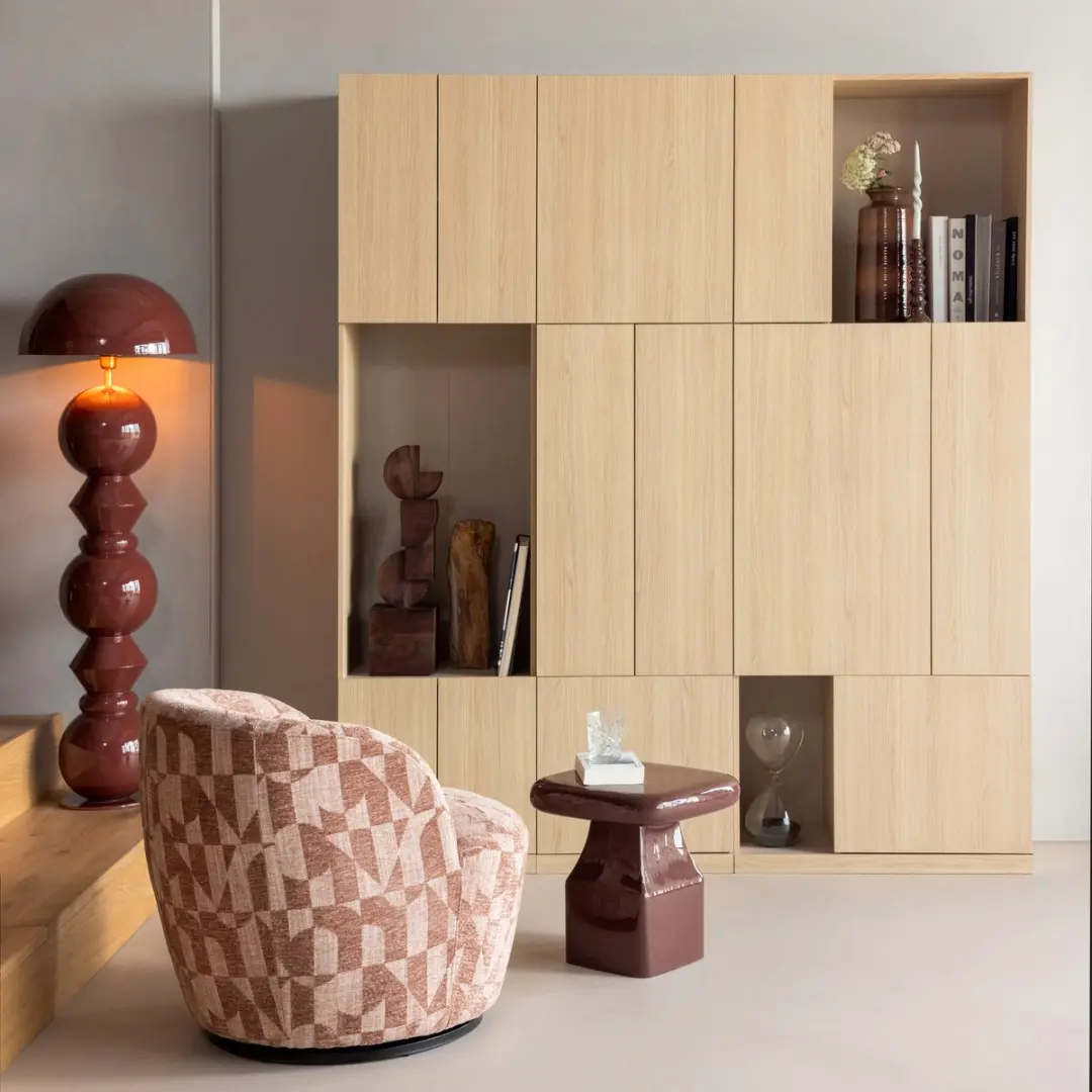 WOOOD Build Wandkast Combinatie 188cm - Naturel - afbeelding 3 van 4