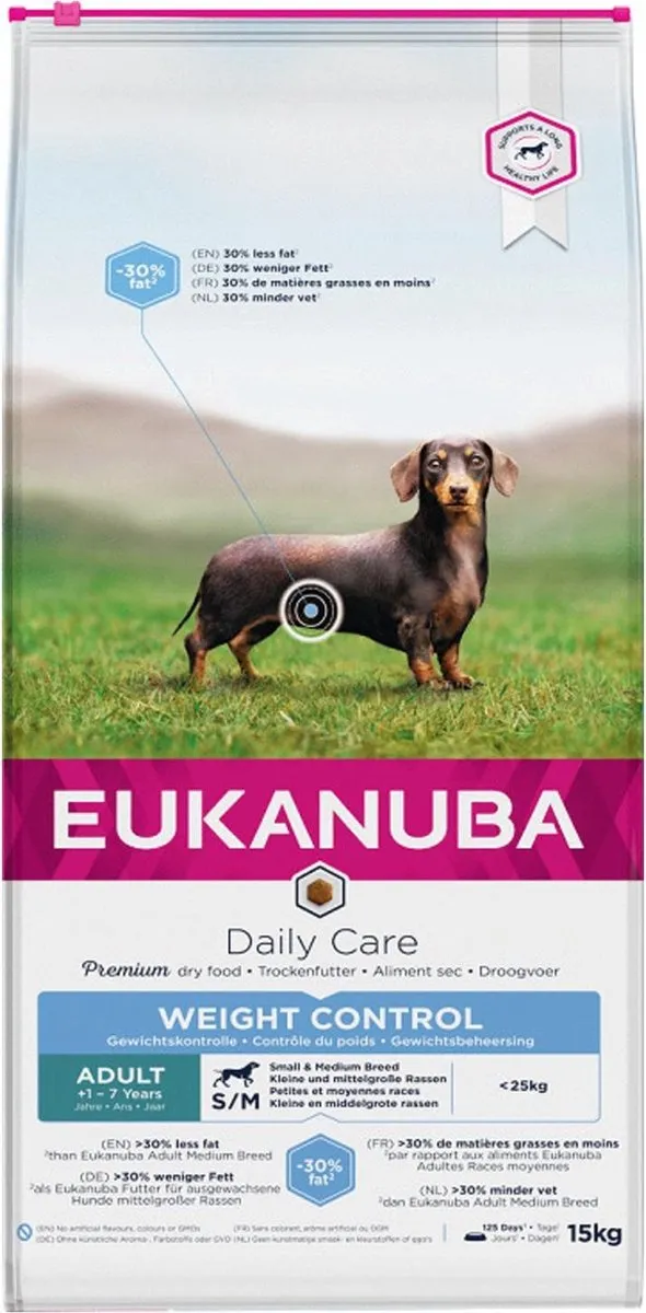 Eukanuba Adult Small & Medium Breed Weight Control Hondenvoer