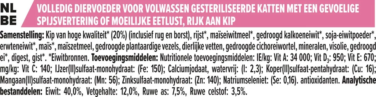 Pro Plan Sterilised Adult Delicate Digestion Kattenvoer 1.5kg - Kip