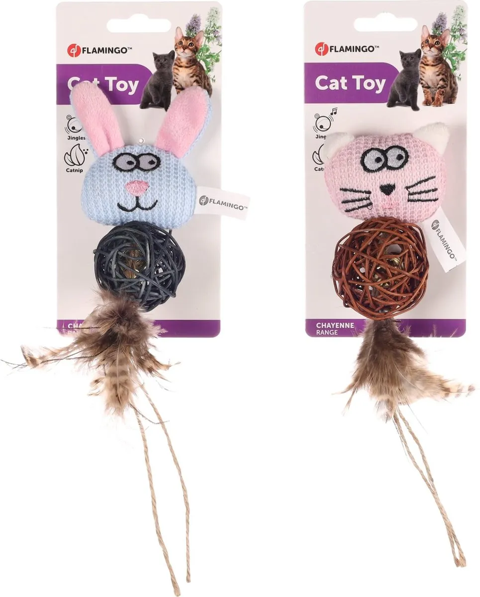 Flamingo Chayenne Speelgoed Katten Assortiment - 1 Stuk