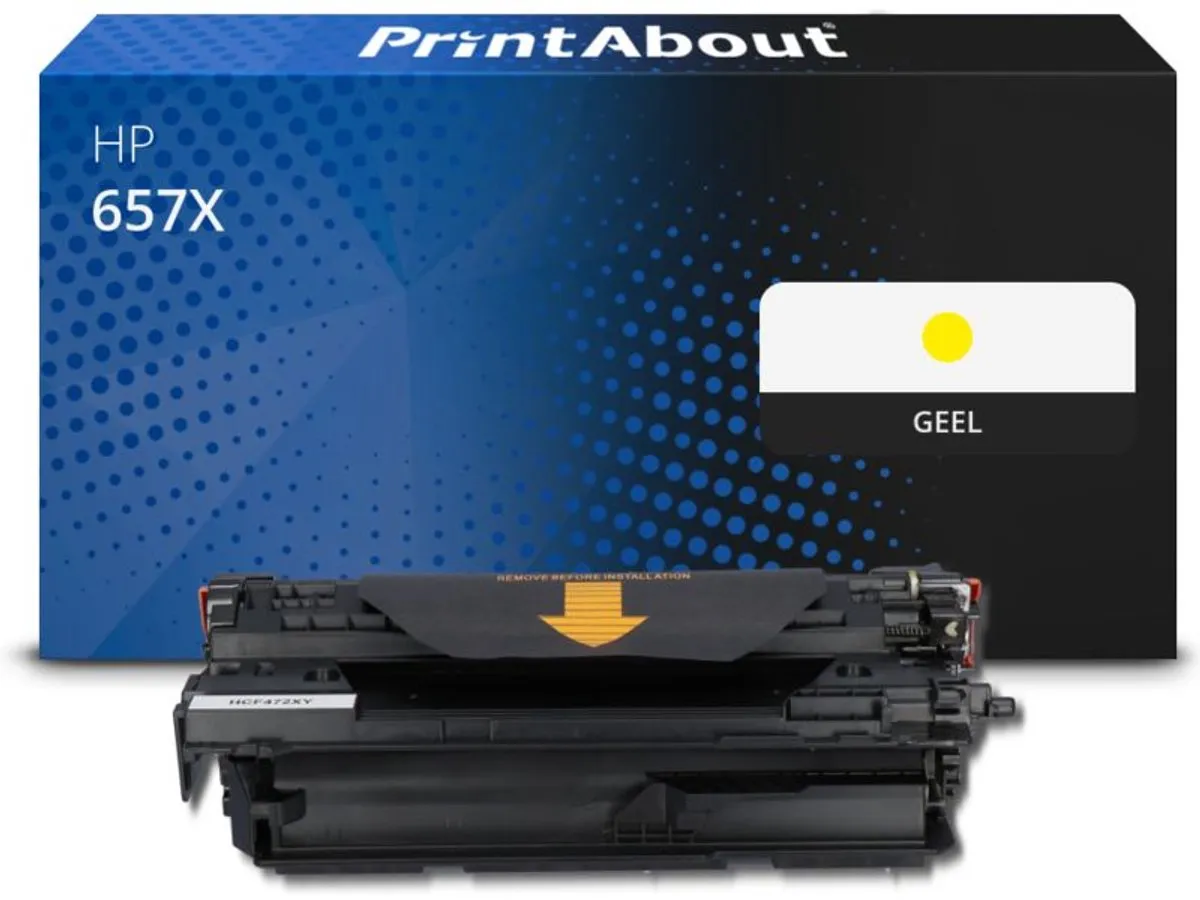 PrintAbout Huismerk HP 657X CF472X Toner Geel
