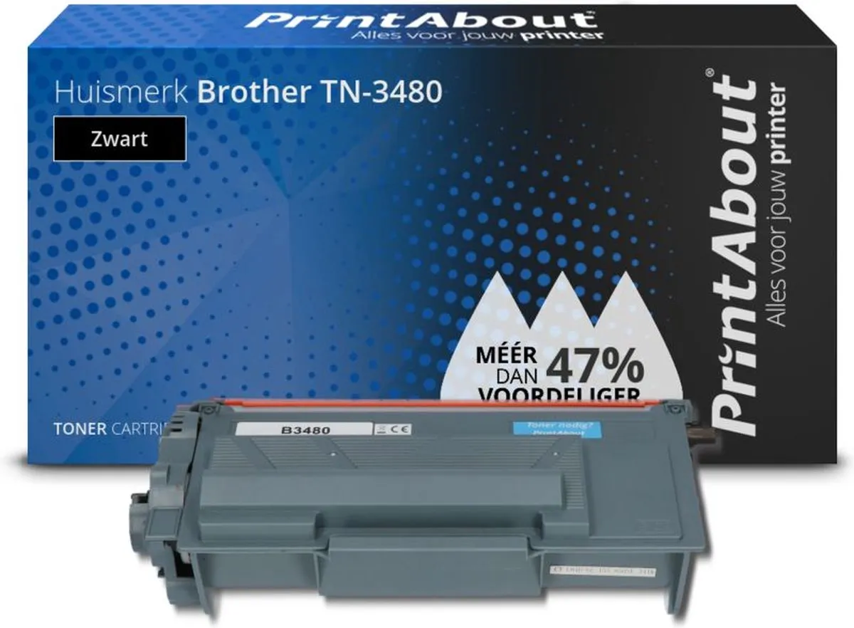 PrintAbout TN-3480-PA Toner Zwart - 9.000 pagina's